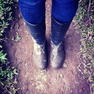 good thing I have these rubber boots